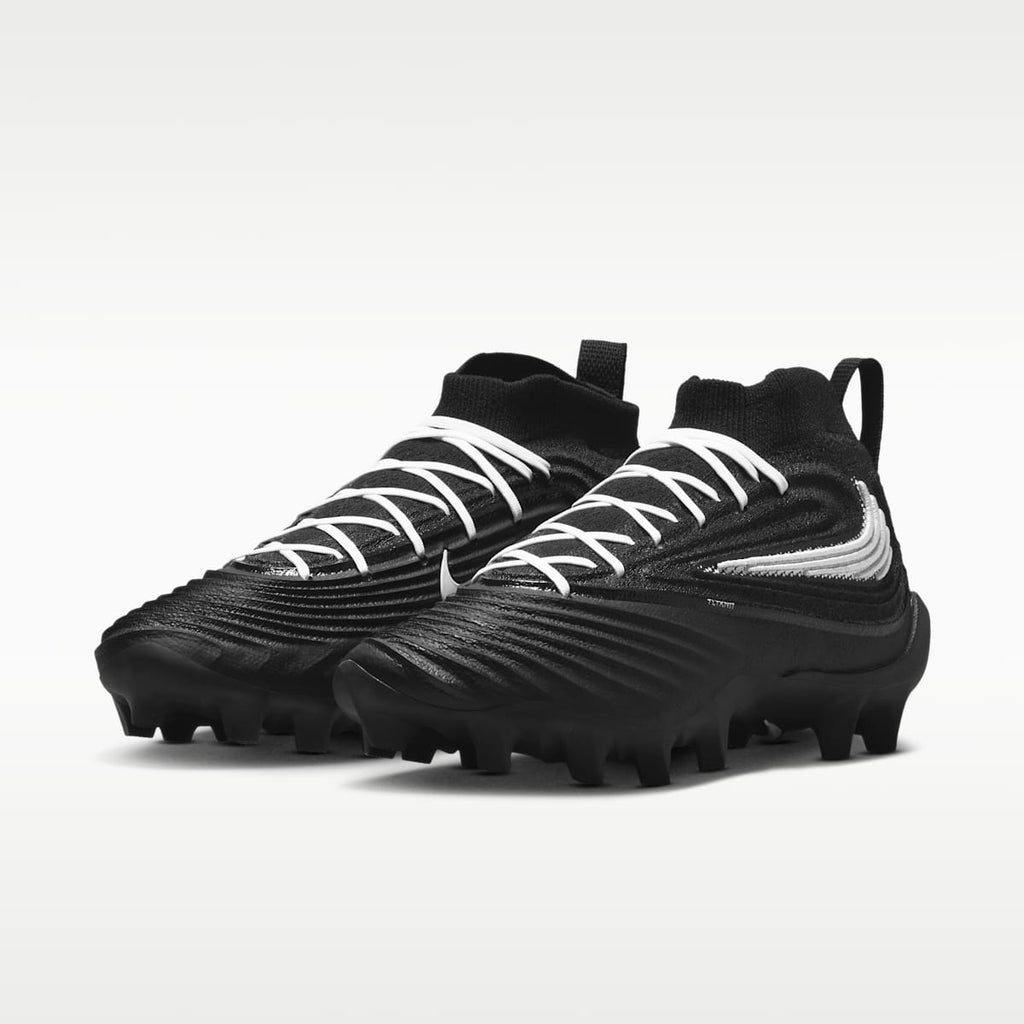 Nike Alpha Menace 5 Elite Men's Football Cleats - Black/Black/White - Image 5
