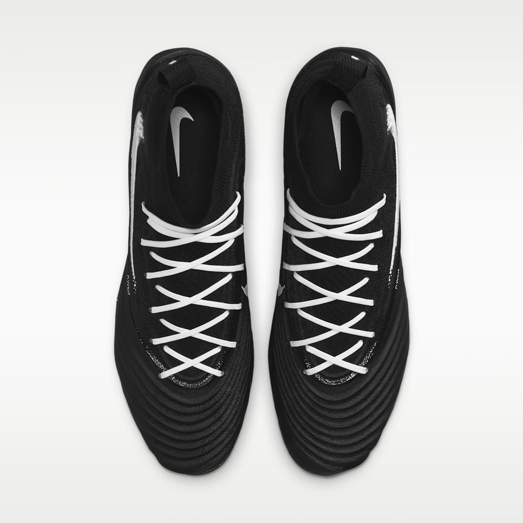 Nike Alpha Menace 5 Elite Men's Football Cleats - Black/Black/White - Image 4