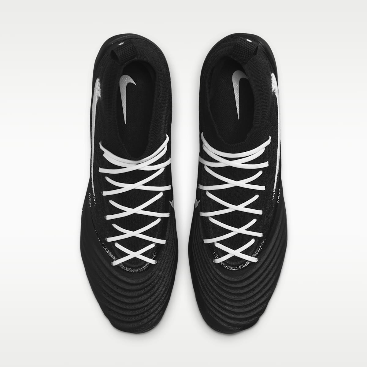 Nike Alpha Menace 5 Elite Men's Football Cleats - Black/Black/White - Image 4