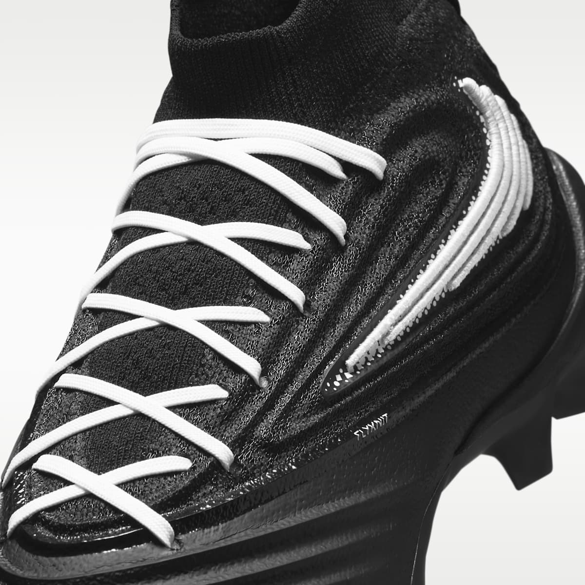 Nike Alpha Menace 5 Elite Men's Football Cleats - Black/Black/White - Image 8