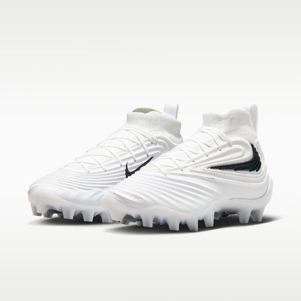 Women's Nike Alpha Menace 5 Elite Men's Football Cleats - White/White/Black