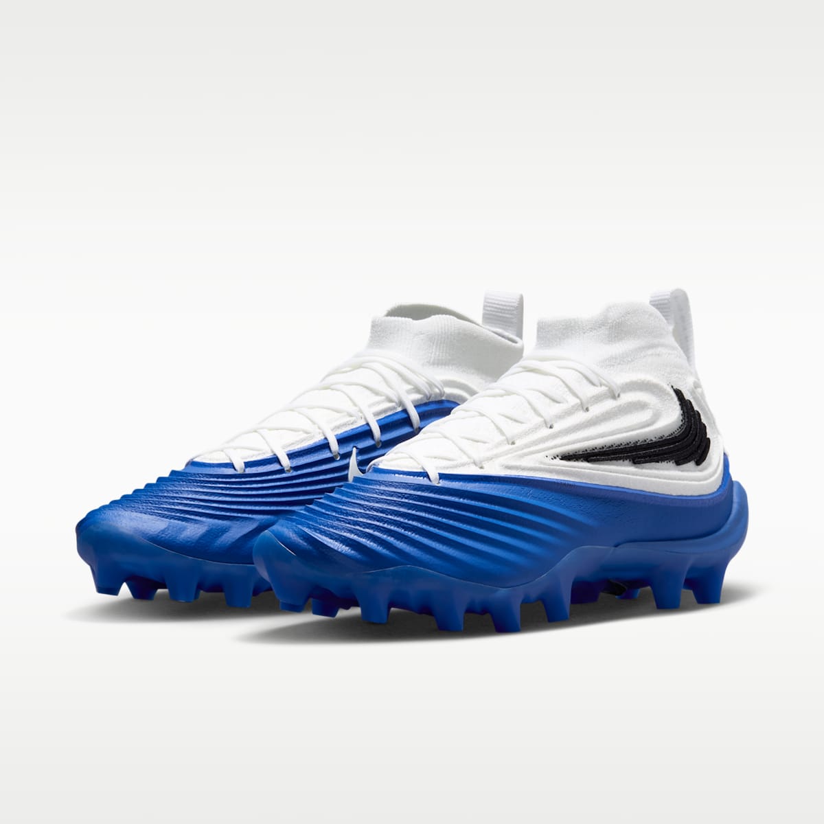Nike Alpha Menace 5 Elite Men's Football Cleats - White/Hyper Royal/Black - Image 5