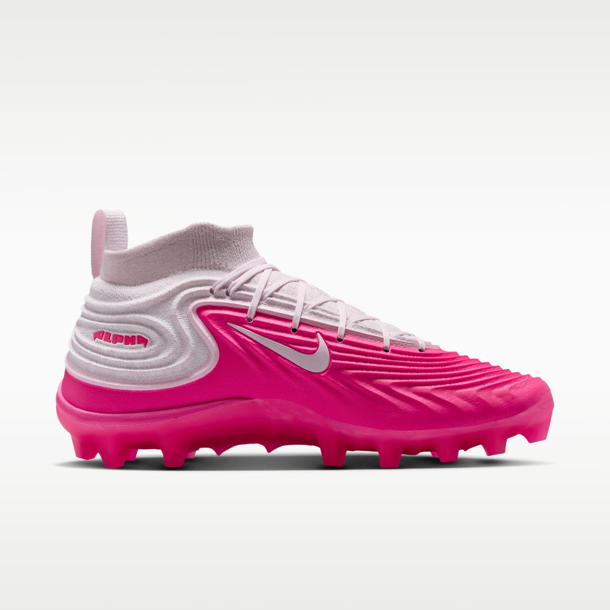 Nike Alpha Menace 5 Elite Men's Football Cleats - Pearl Pink/White/Hyper Pink - Image 3