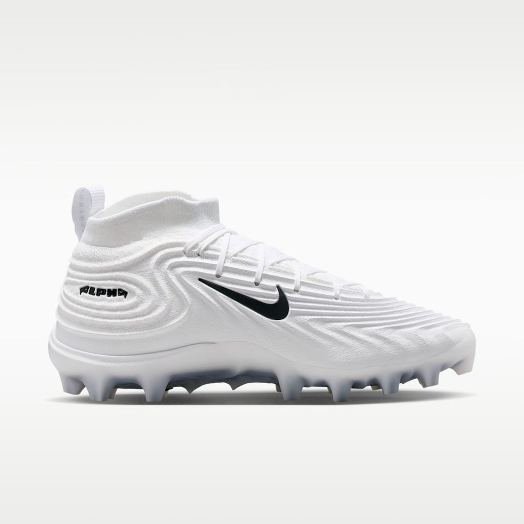 Women's Nike Alpha Menace 5 Elite Men's Football Cleats - White/White/Black