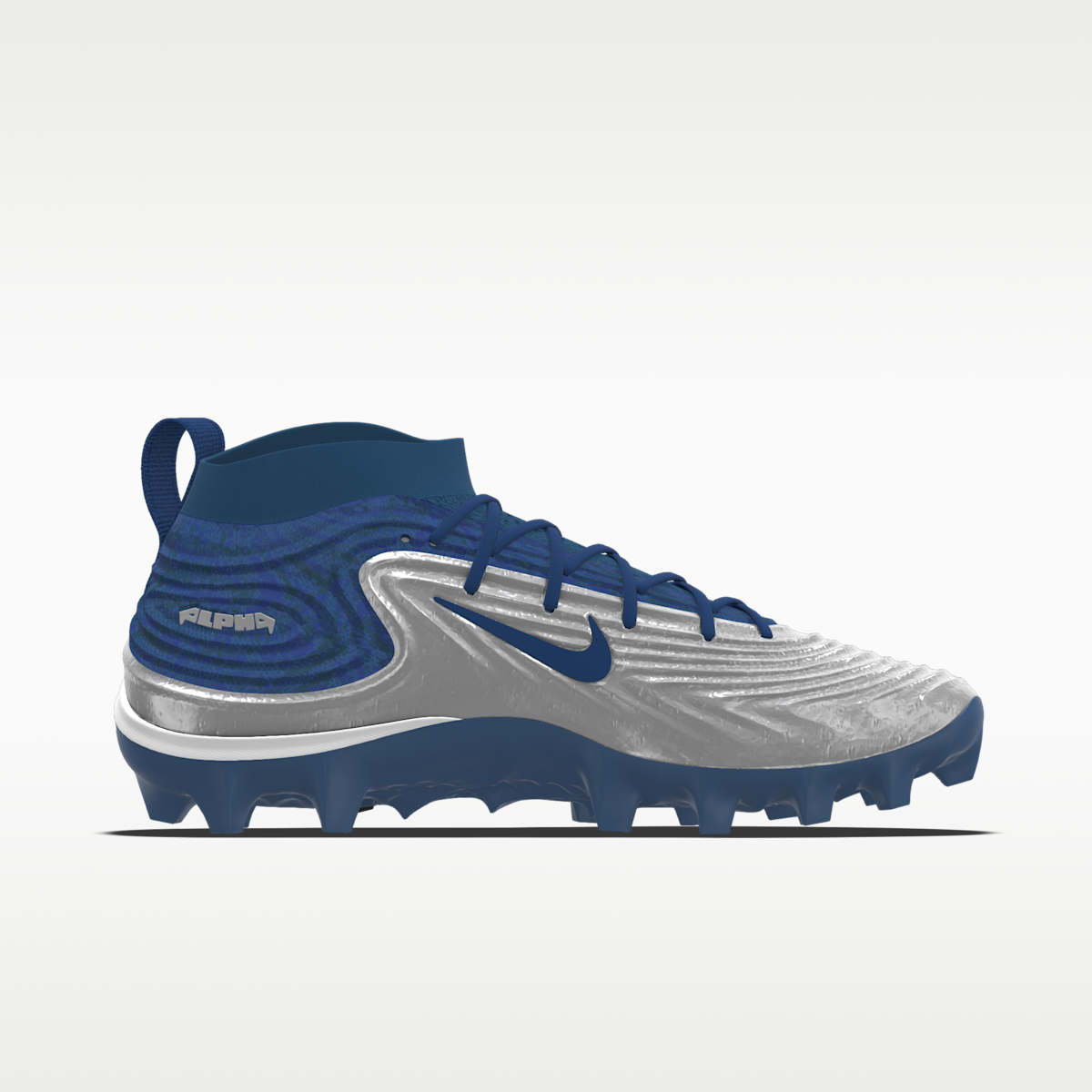 Women's Nike Alpha Menace 5 Elite By You Custom Football Cleats - White/Multi-Color/Multi-Color