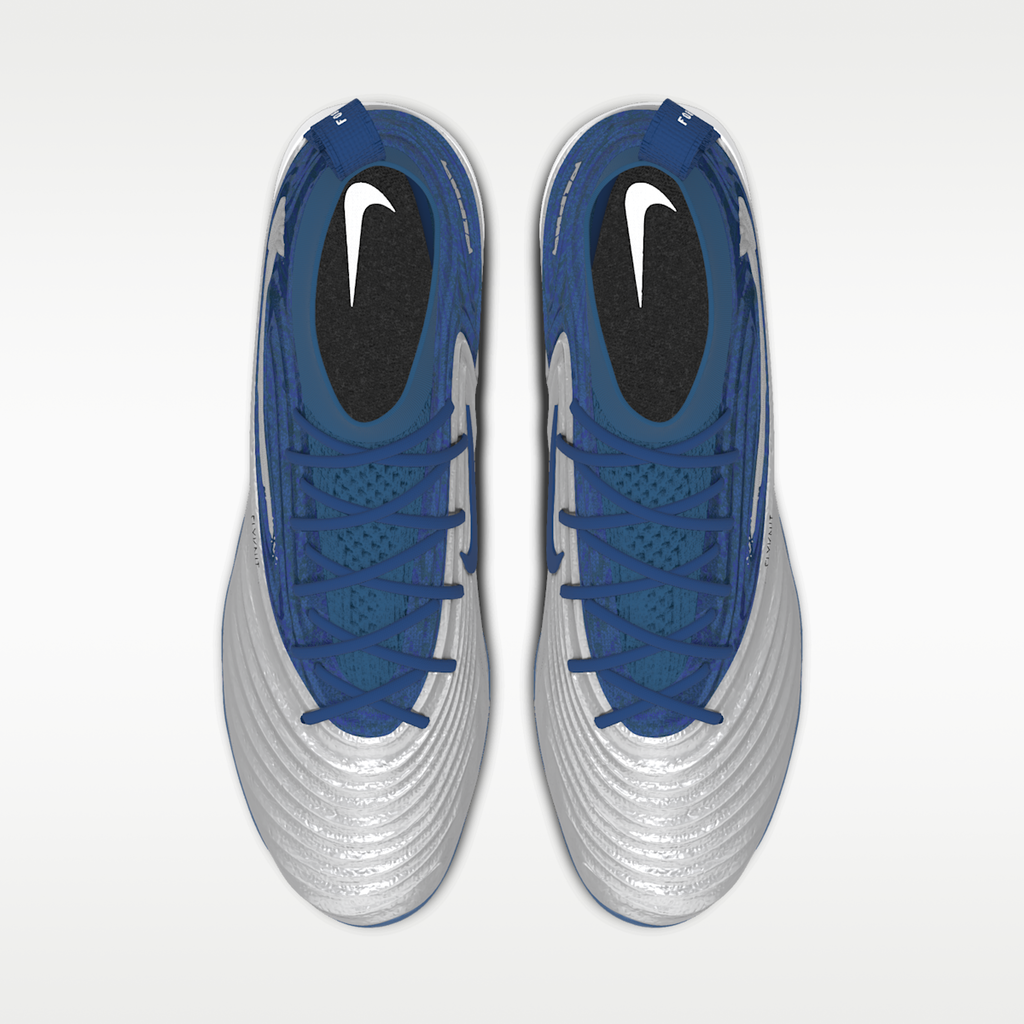 Women's Nike Alpha Menace 5 Elite By You Custom Football Cleats - White/Multi-Color/Multi-Color