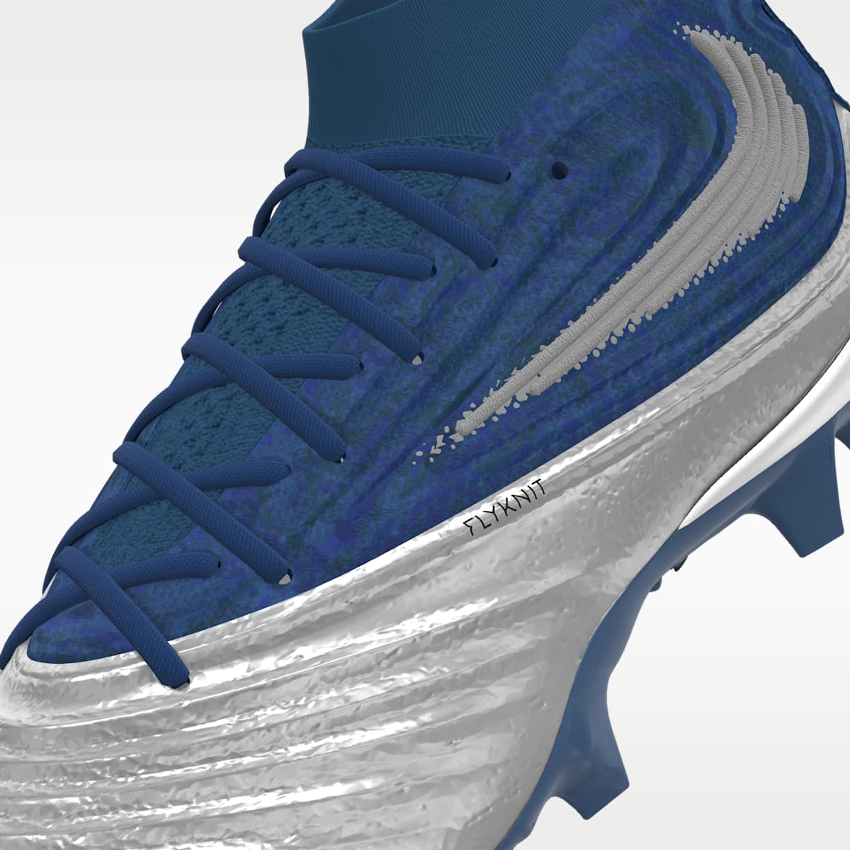 Nike Alpha Menace 5 Elite By You Custom Football Cleats - White/Multi-Color/Multi-Color - Image 8