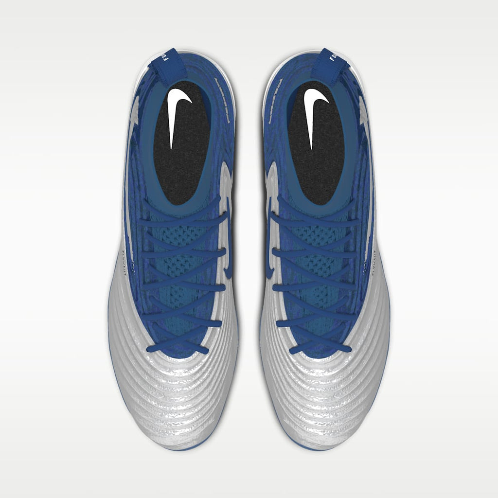 Nike Alpha Menace 5 Elite By You Custom Football Cleats - White/Multi-Color/Multi-Color - Image 4