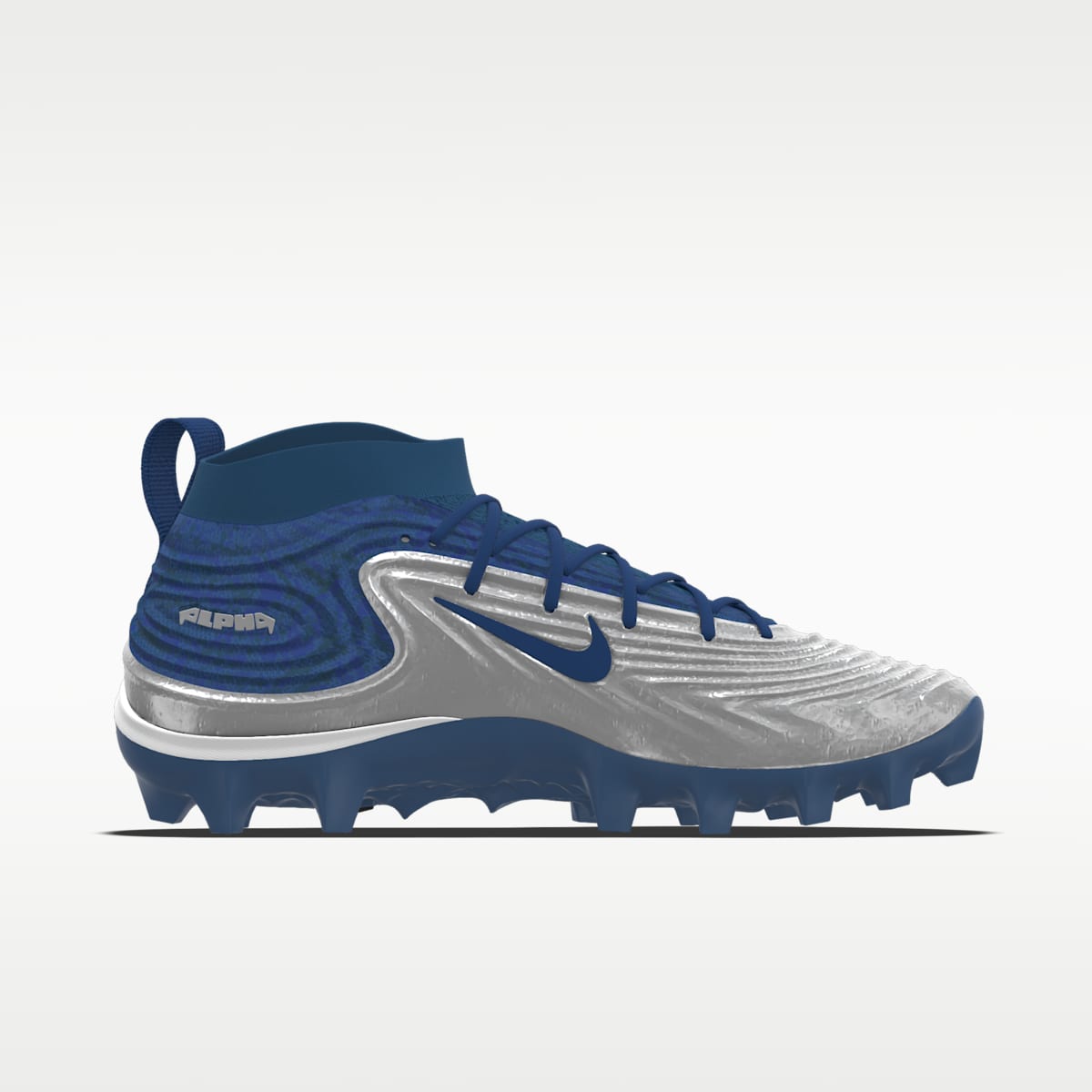 Nike Alpha Menace 5 Elite By You Custom Football Cleats - White/Multi-Color/Multi-Color - Image 3