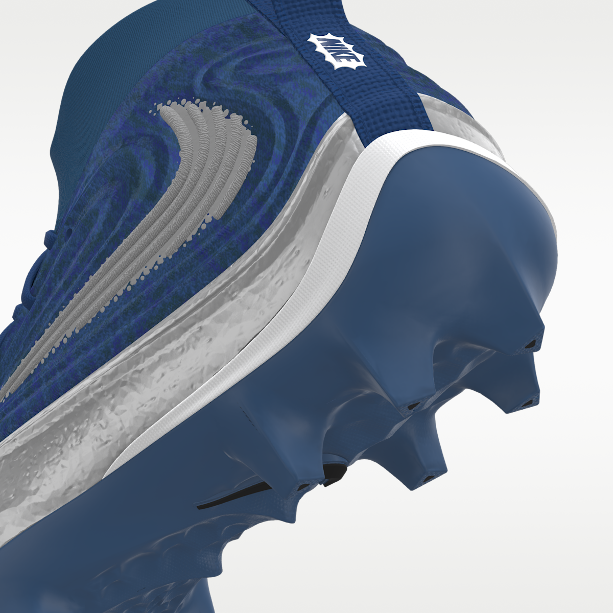 Women's Nike Alpha Menace 5 Elite By You Custom Football Cleats - White/Multi-Color/Multi-Color