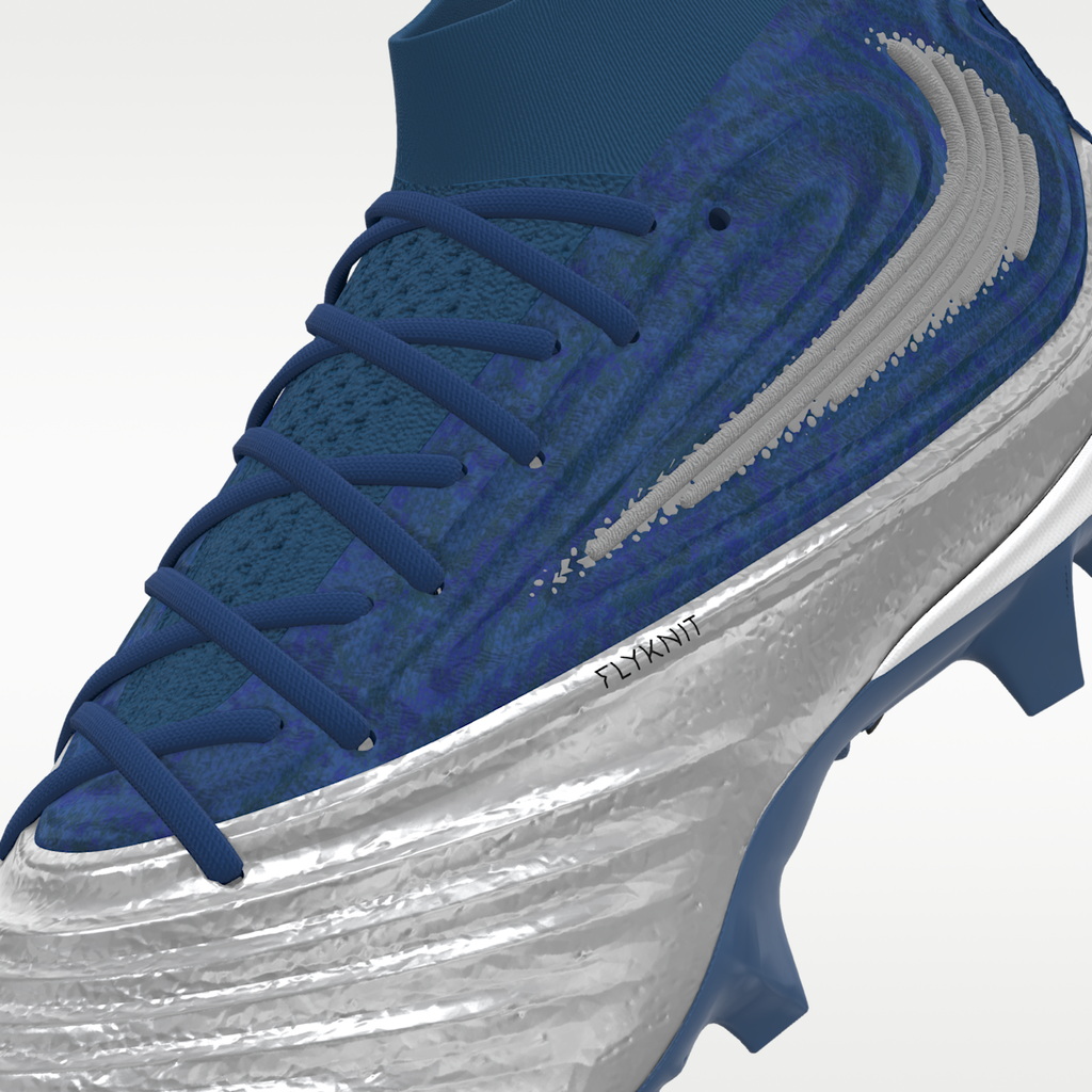 Women's Nike Alpha Menace 5 Elite By You Custom Football Cleats - White/Multi-Color/Multi-Color