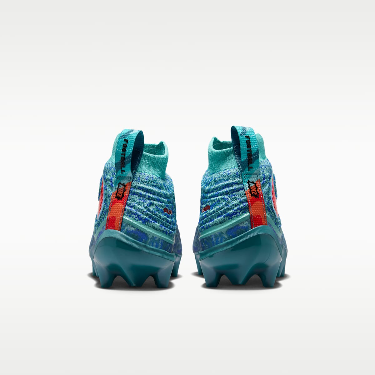 Nike Alpha Menace 5 Elite Men's Football Cleats - Mineral Teal/Washed Teal/Racer Blue/Bright Crimson - Image 6