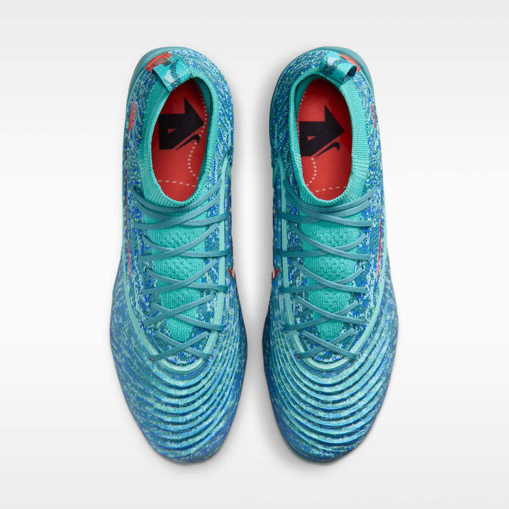 Nike Alpha Menace 5 Elite Men's Football Cleats - Mineral Teal/Washed Teal/Racer Blue/Bright Crimson - Image 4