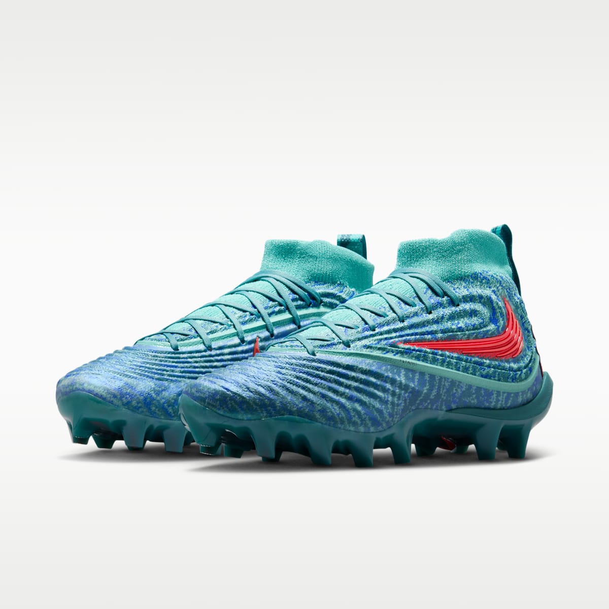 Nike Alpha Menace 5 Elite Men's Football Cleats - Mineral Teal/Washed Teal/Racer Blue/Bright Crimson - Image 5
