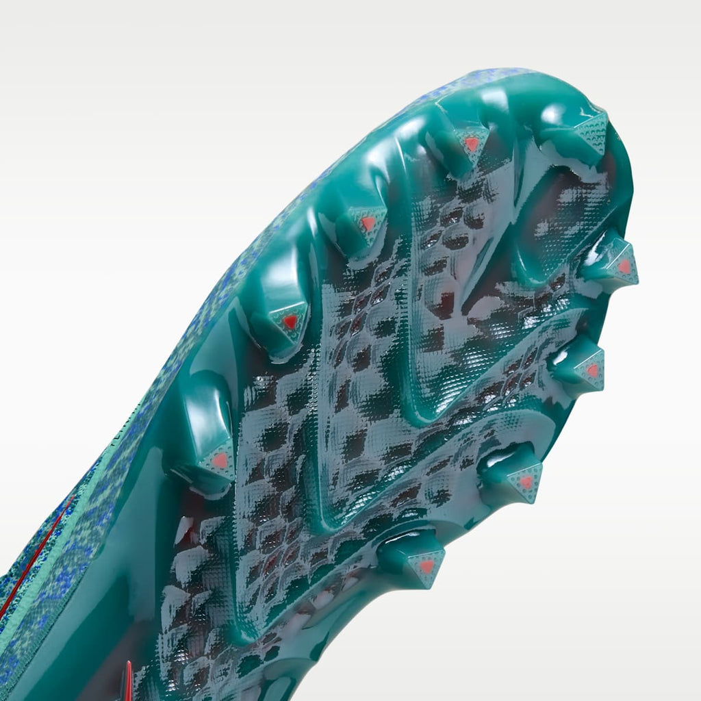 Nike Alpha Menace 5 Elite Men's Football Cleats - Mineral Teal/Washed Teal/Racer Blue/Bright Crimson - Image 7
