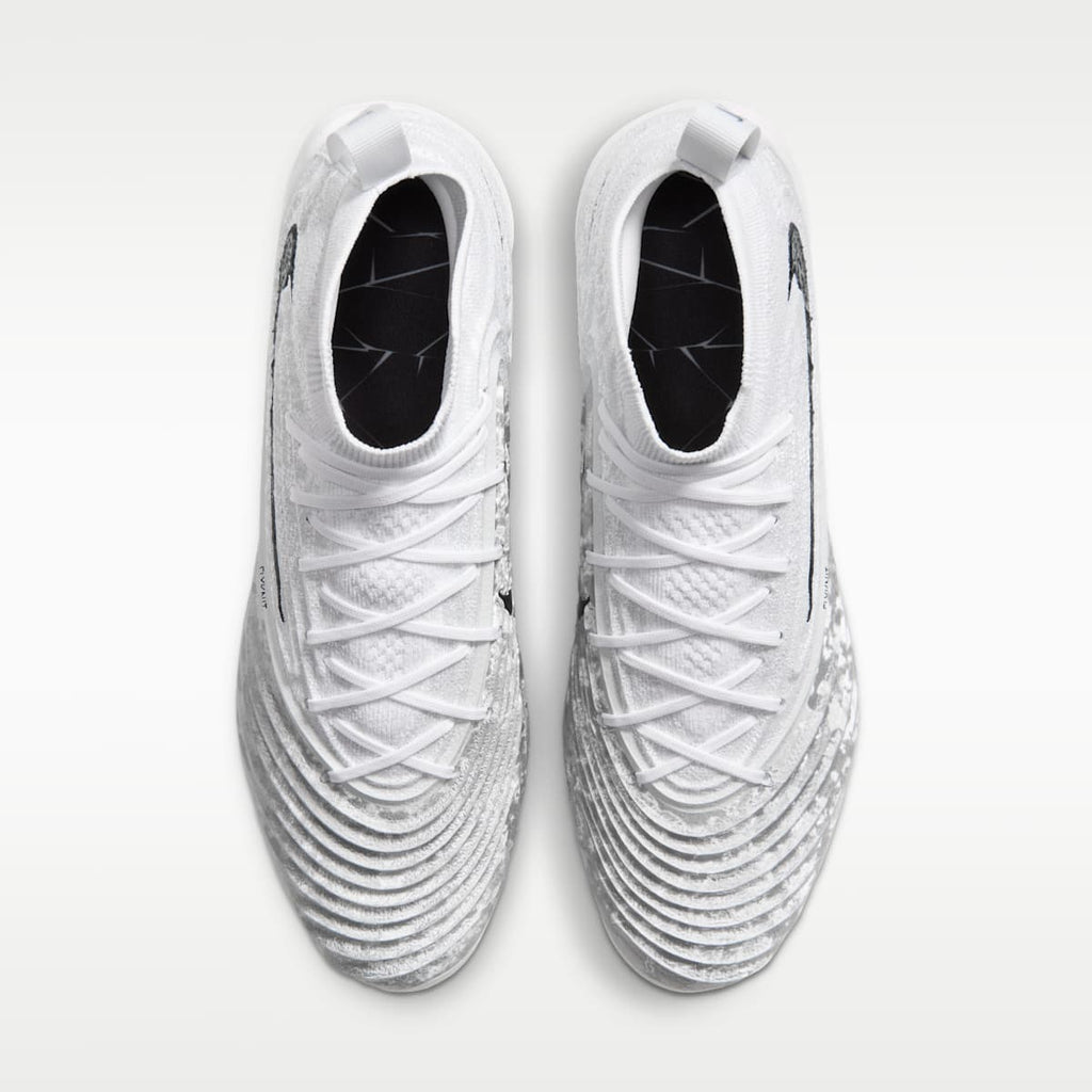 Nike Alpha Menace 5 Elite Men's Football Cleats - White/Pure Platinum/Wolf Grey/Black - Image 4