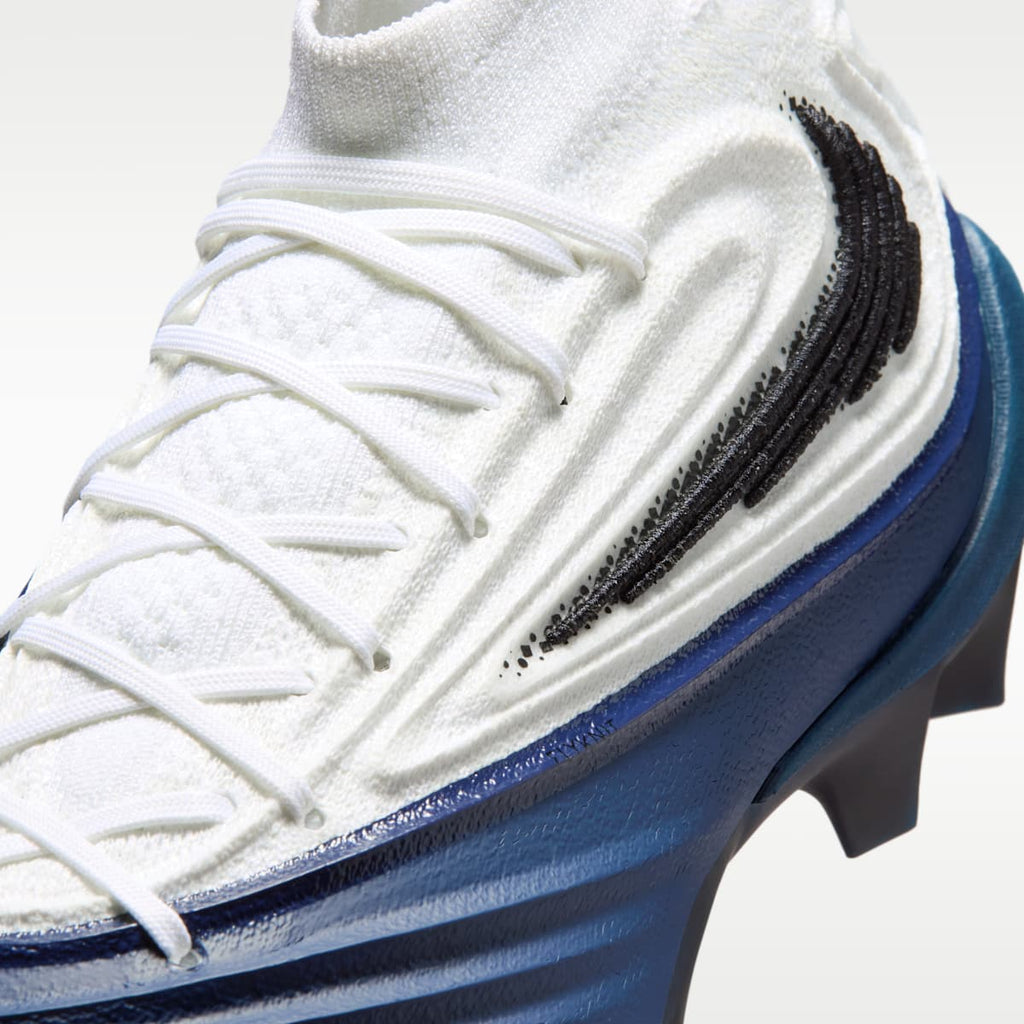Nike Alpha Menace 5 Elite Men's Football Cleats - White/College Navy/Black - Image 8