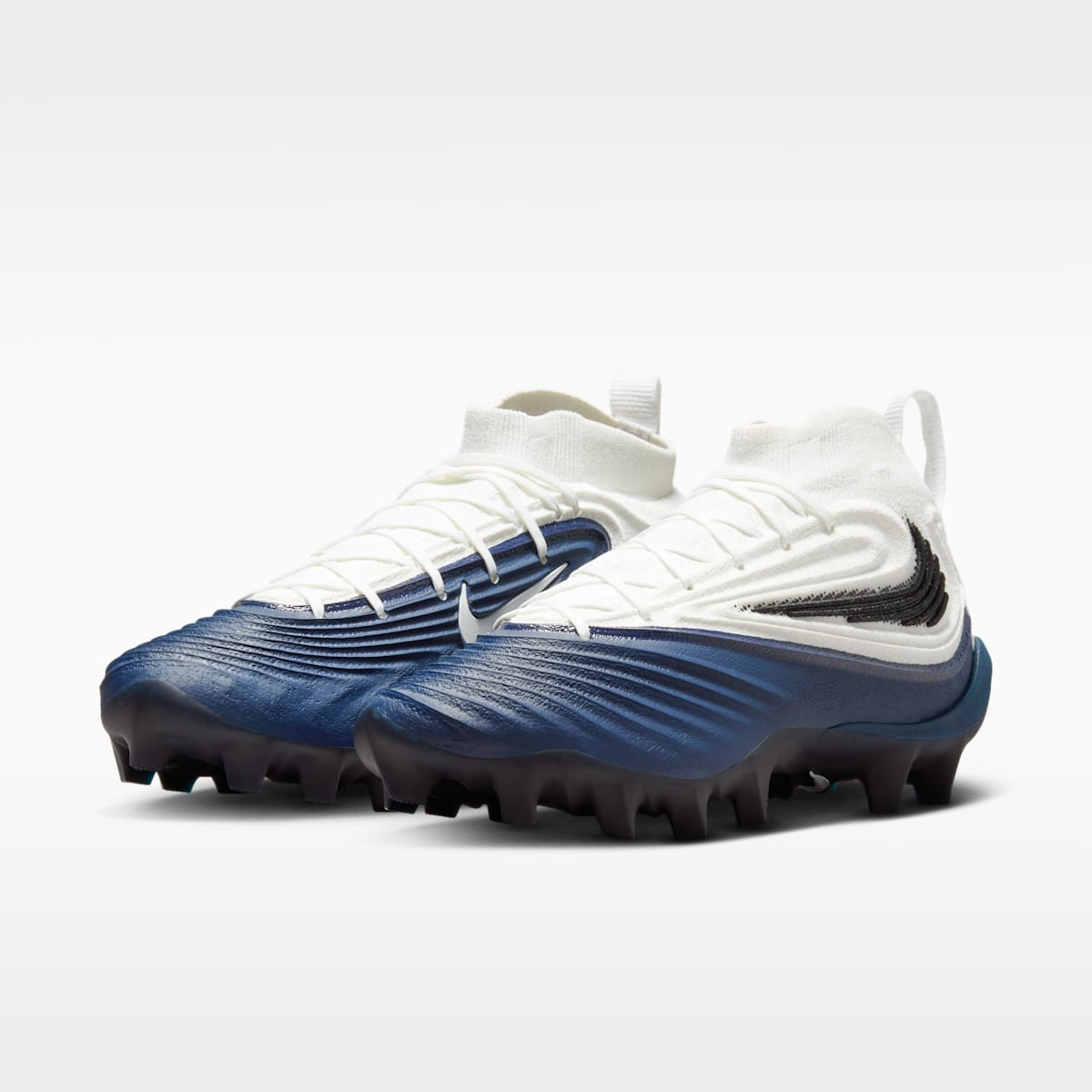 Nike Alpha Menace 5 Elite Men's Football Cleats - White/College Navy/Black - Image 5