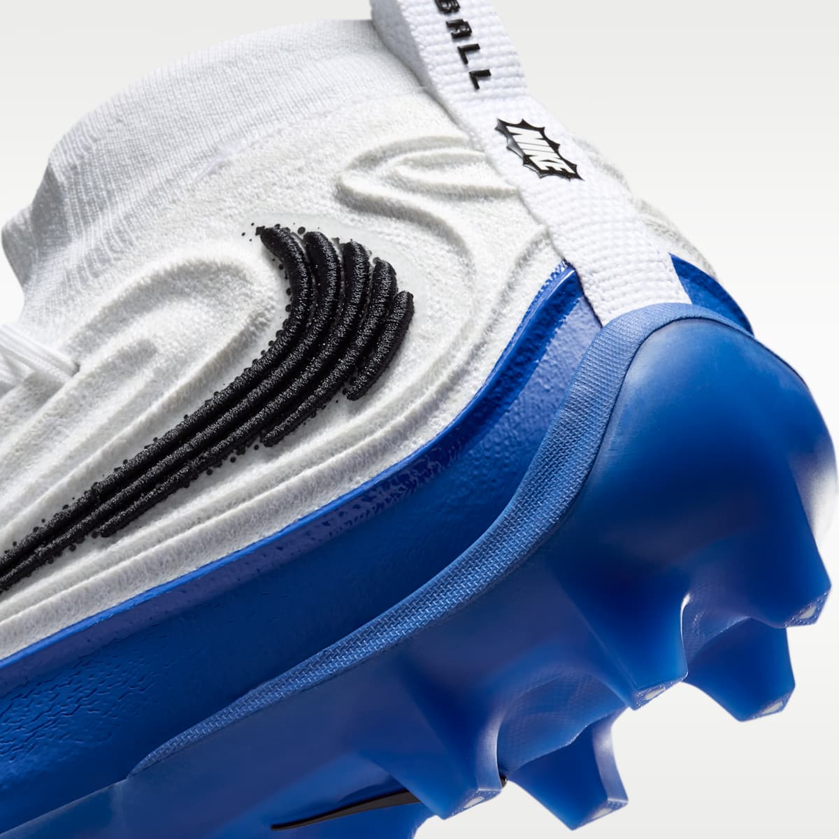 Nike Alpha Menace 5 Elite Men's Football Cleats - White/Hyper Royal/Black - Image 9