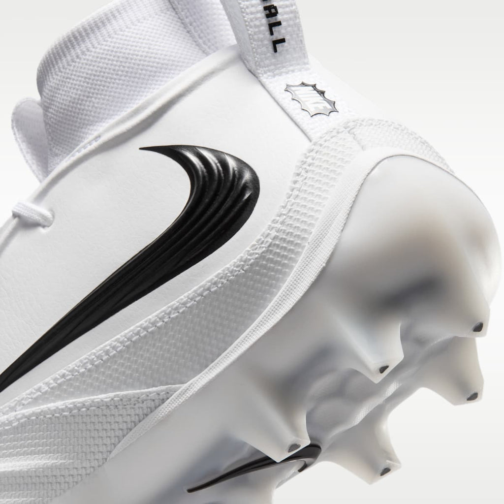 Nike Alpha Menace 5 Pro Men's Football Cleats - White/White/Black - Image 9