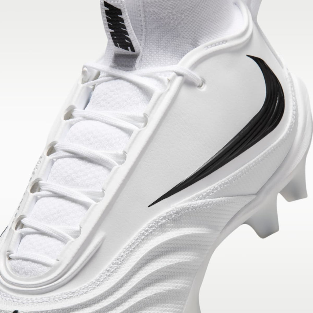 Nike Alpha Menace 5 Pro Men's Football Cleats - White/White/Black - Image 8