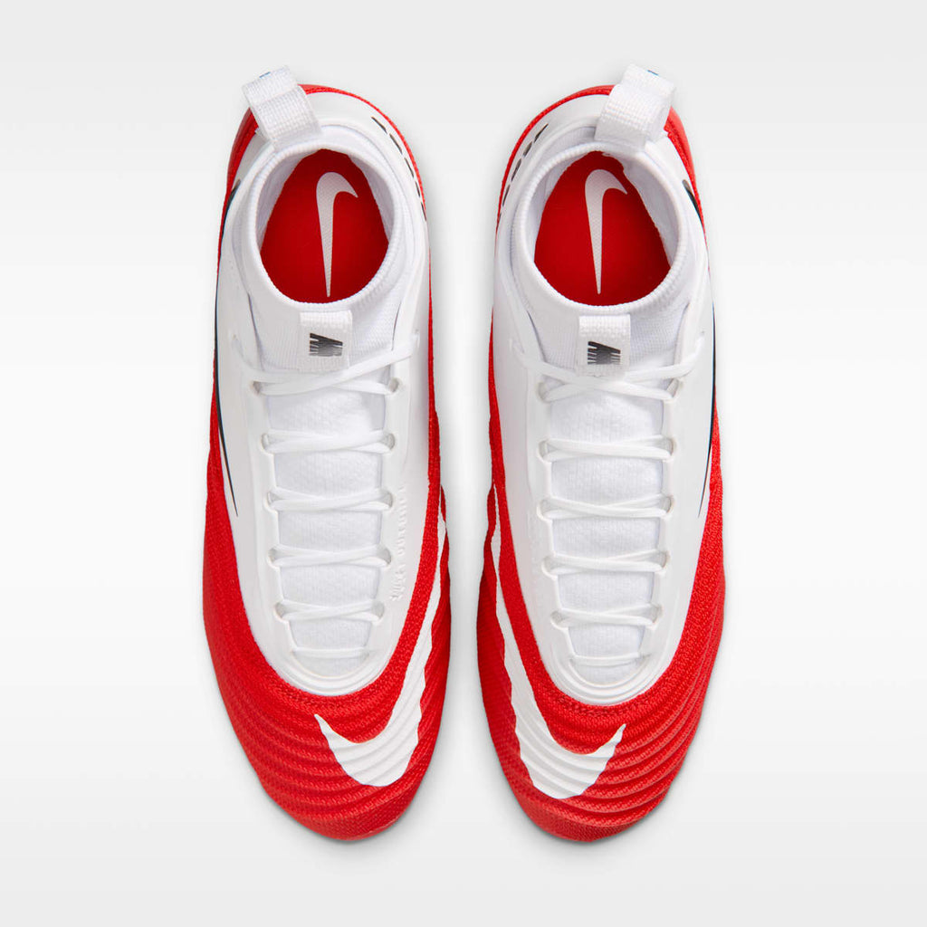 Nike Alpha Menace 5 Pro Men's Football Cleats - White/University Red - Image 4