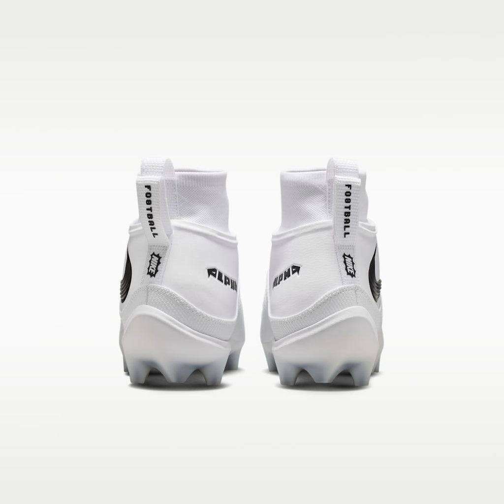 Nike Alpha Menace 5 Pro Men's Football Cleats - White/White/Black - Image 6