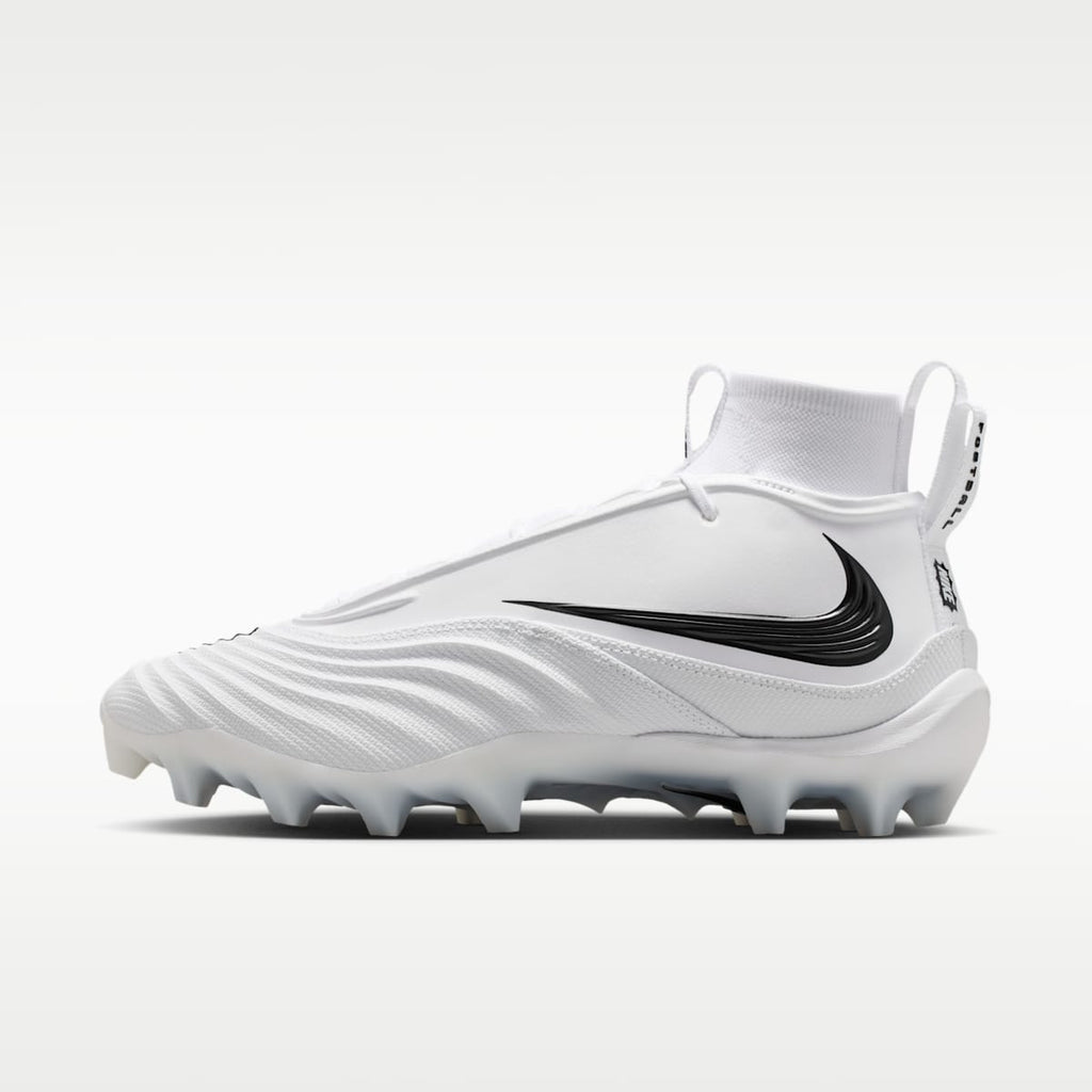 Nike Alpha Menace 5 Pro Men's Football Cleats - White/White/Black - Image 1