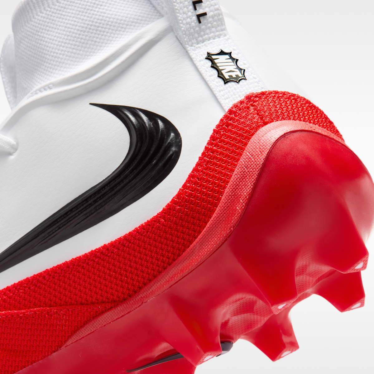 Nike Alpha Menace 5 Pro Men's Football Cleats - White/University Red - Image 9