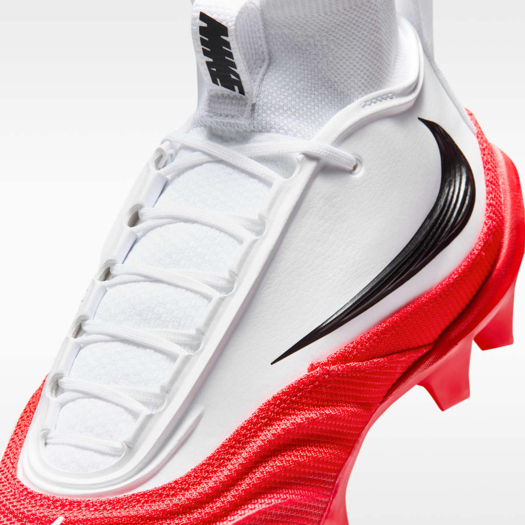 Nike Alpha Menace 5 Pro Men's Football Cleats - White/University Red - Image 8