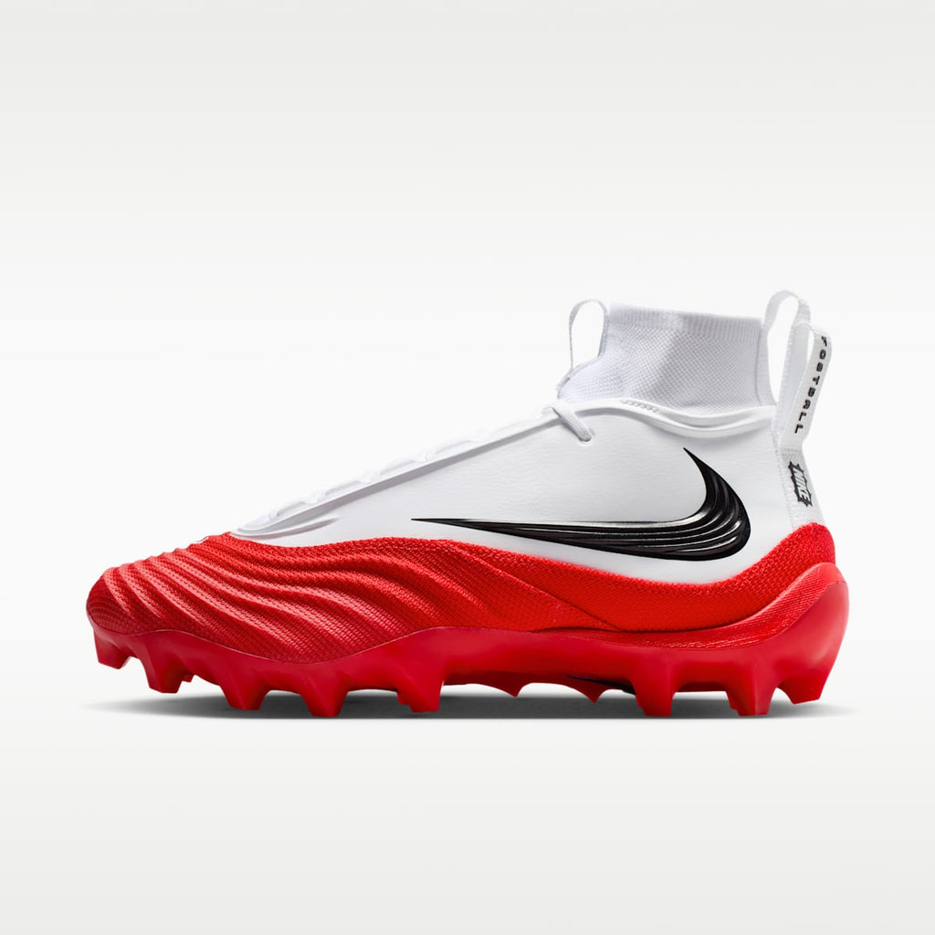 Nike Alpha Menace 5 Pro Men's Football Cleats - White/University Red - Image 1