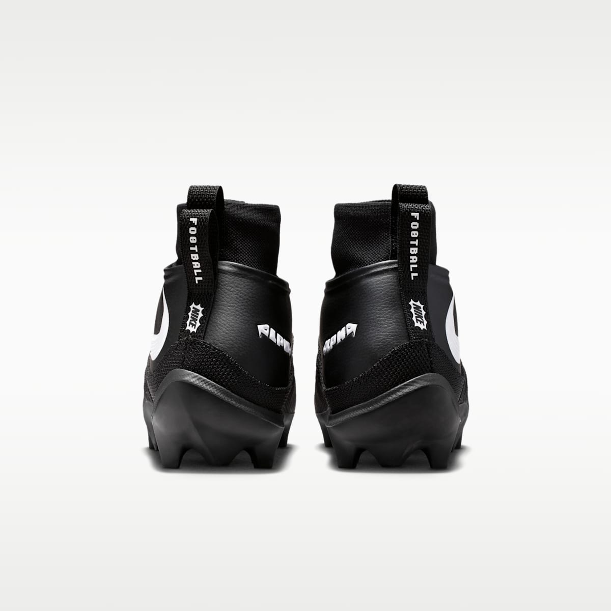 Nike Alpha Menace 5 Pro Men's Football Cleats - Black/Black/White - Image 6
