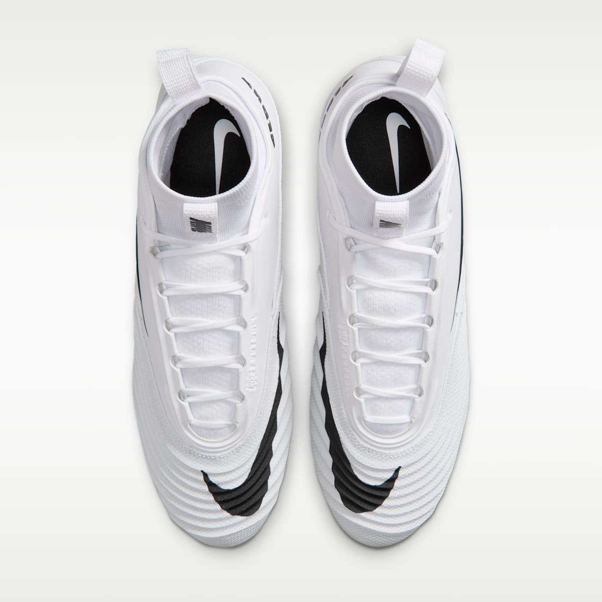 Nike Alpha Menace 5 Pro Men's Football Cleats - White/White/Black - Image 4
