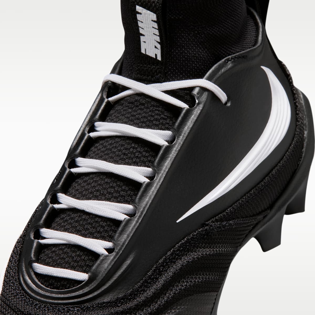Nike Alpha Menace 5 Pro Men's Football Cleats - Black/Black/White - Image 8