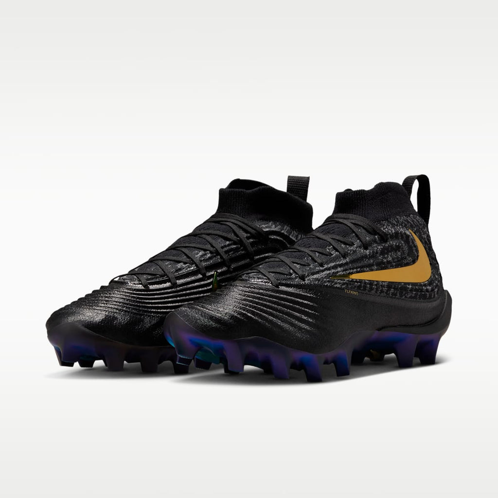 Nike Alpha Menace Elite 5 "Saquon Barkley" Football Cleats - Black/Black/Metallic Gold - Image 5