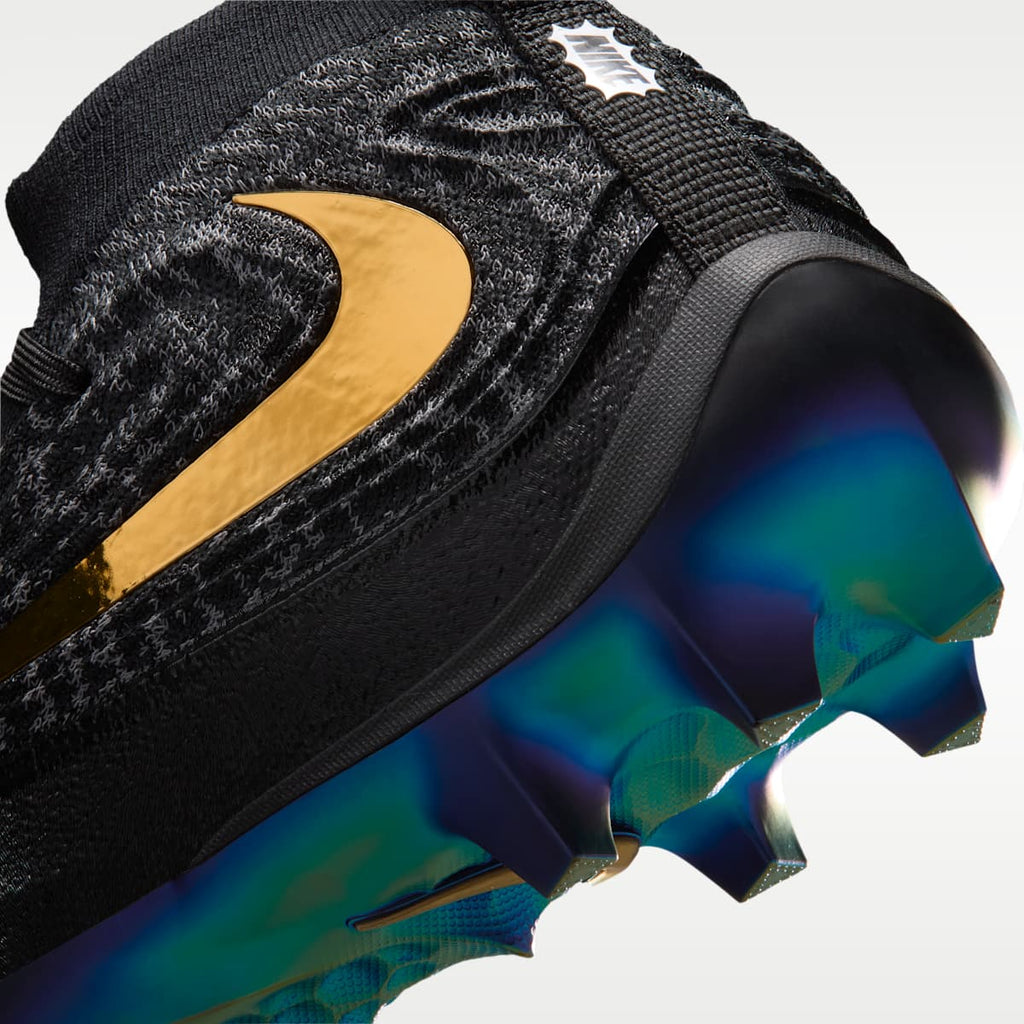 Nike Alpha Menace Elite 5 "Saquon Barkley" Football Cleats - Black/Black/Metallic Gold - Image 9