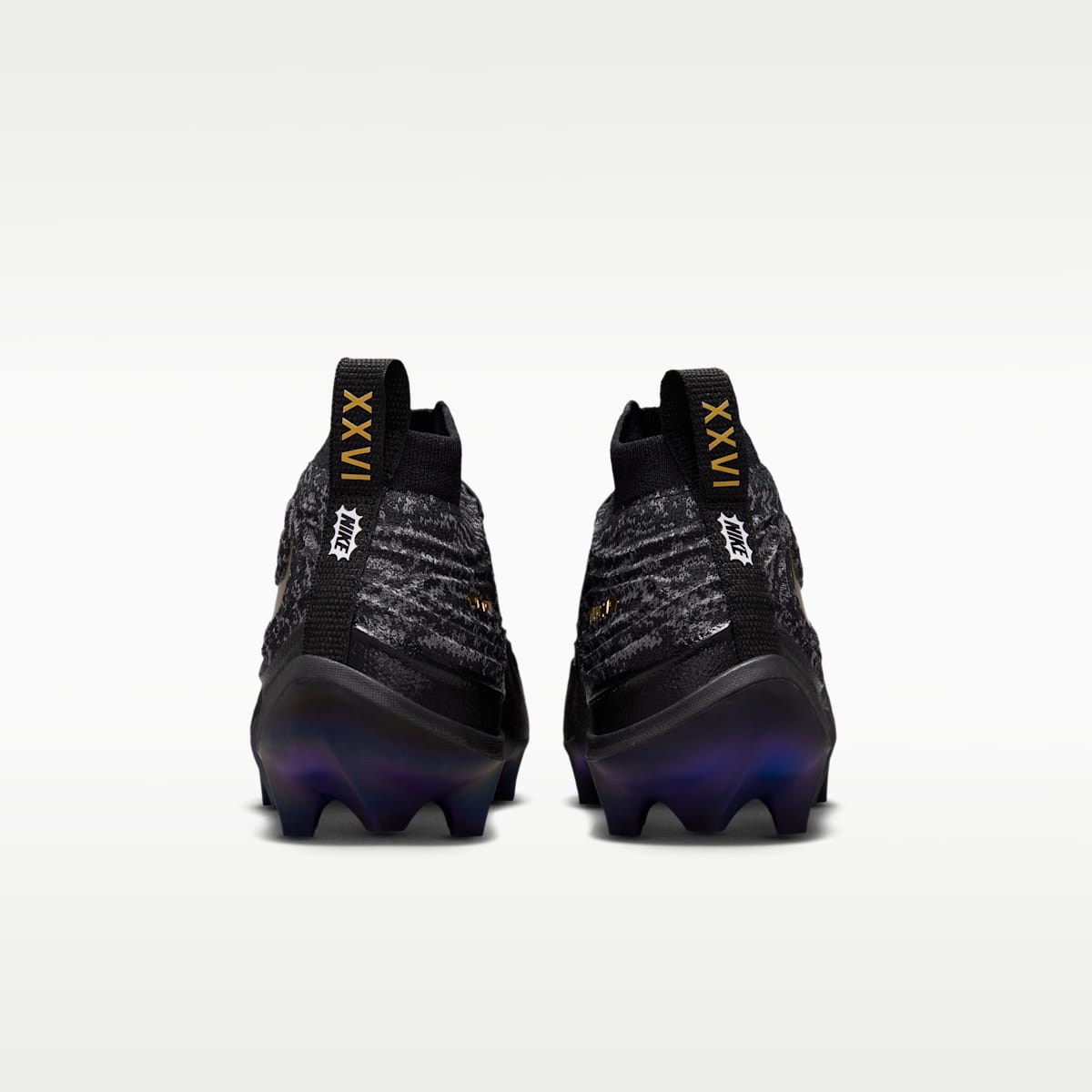 Nike Alpha Menace Elite 5 "Saquon Barkley" Football Cleats - Black/Black/Metallic Gold - Image 6