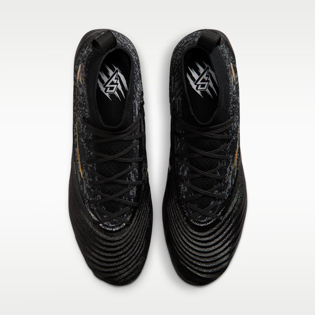 Nike Alpha Menace Elite 5 "Saquon Barkley" Football Cleats - Black/Black/Metallic Gold - Image 4