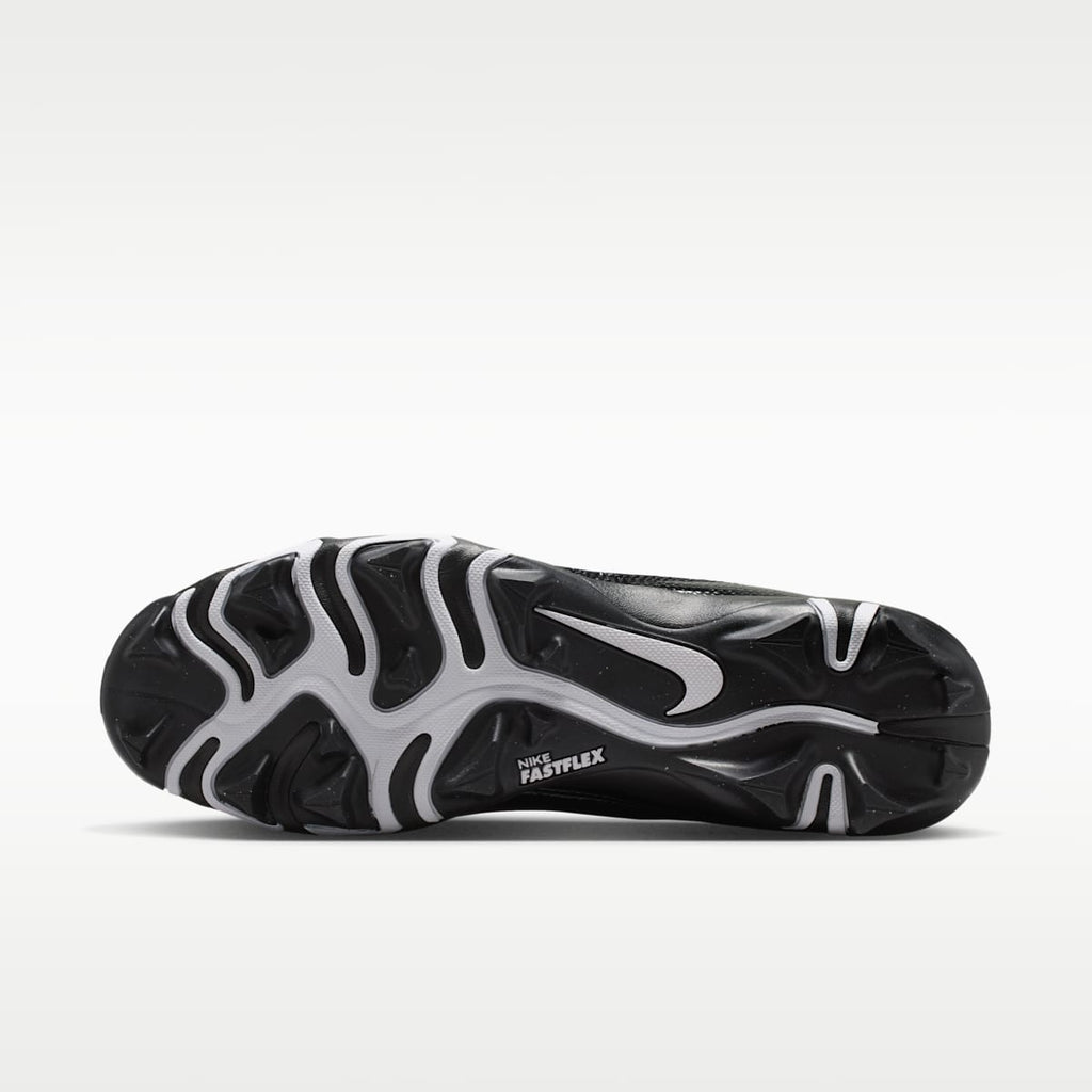 Nike Alpha Menace 4 Shark Football Cleats - Black/Black/White - Image 2