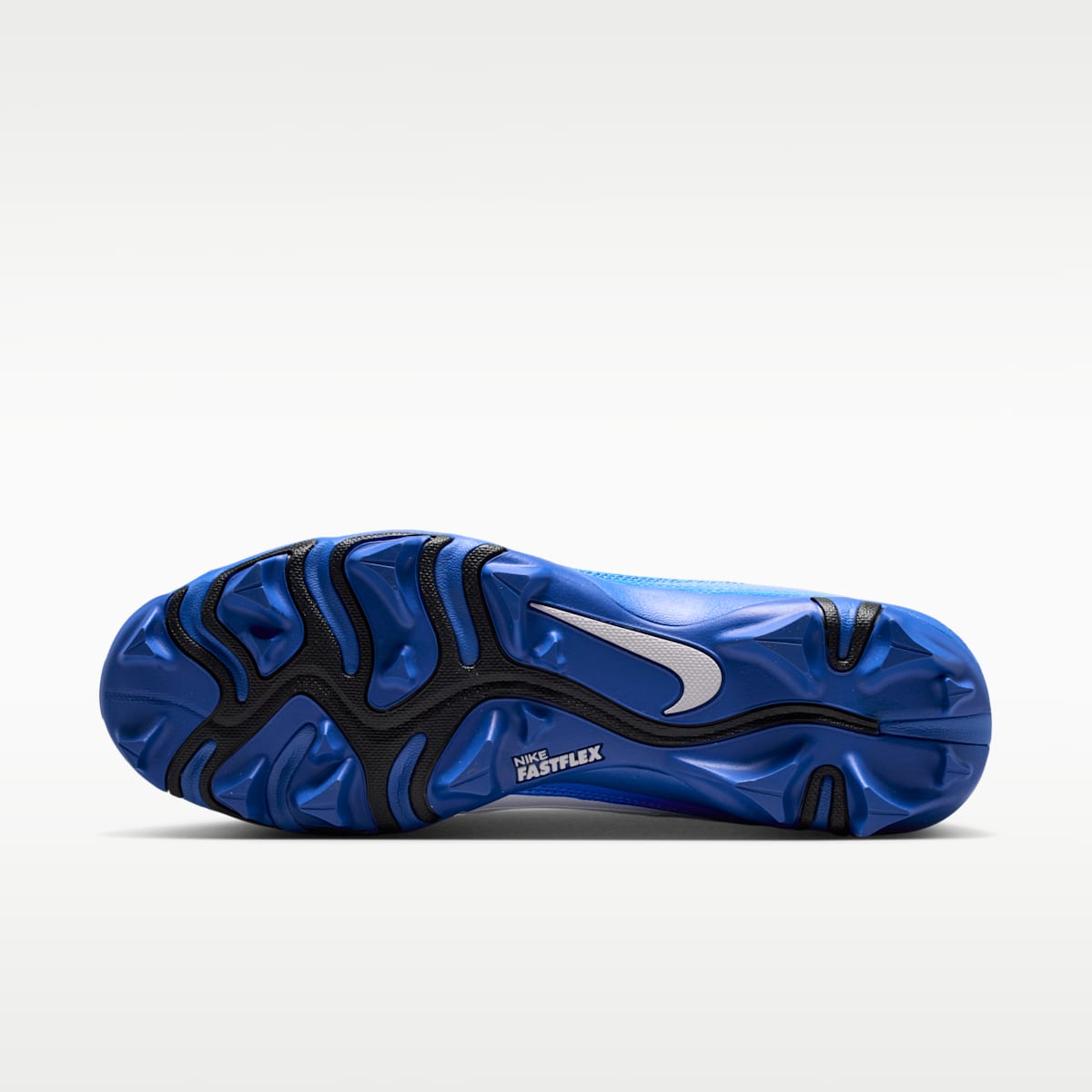 Nike Alpha Menace 4 Shark Football Cleats - White/Hyper Royal/Black - Image 2