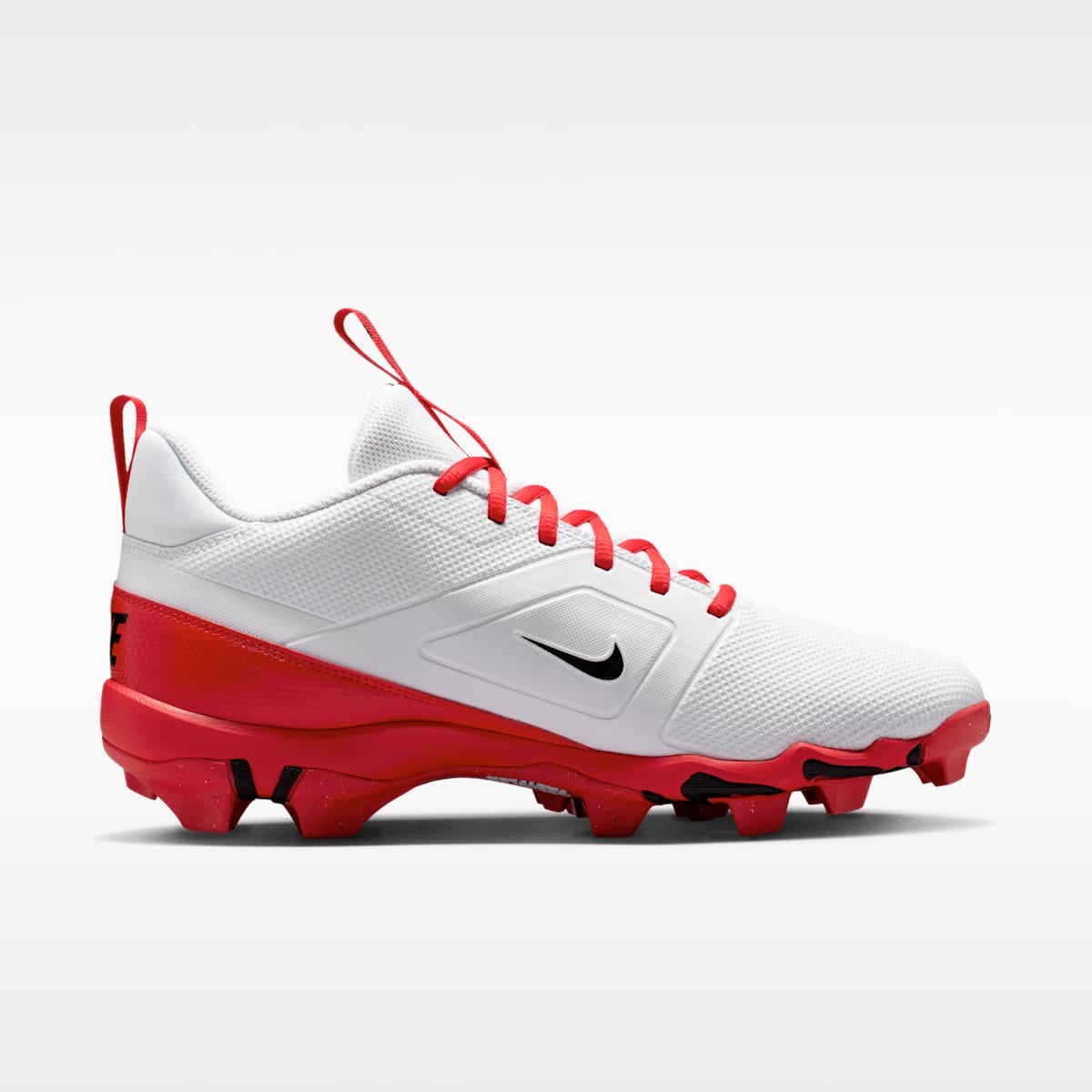 Women's Nike Alpha Menace 4 Shark Football Cleats - White/University Red/Black