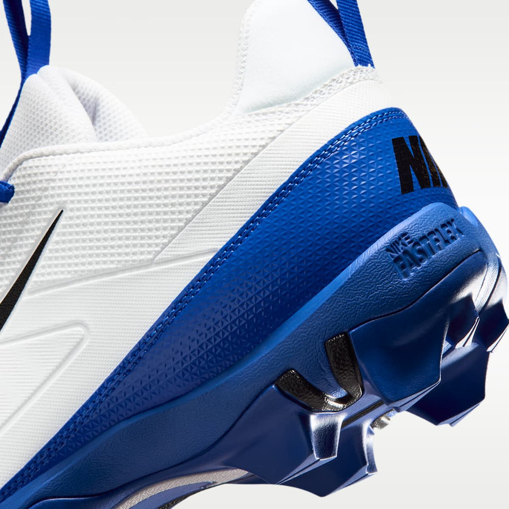 Nike Alpha Menace 4 Shark Football Cleats - White/Hyper Royal/Black - Image 9