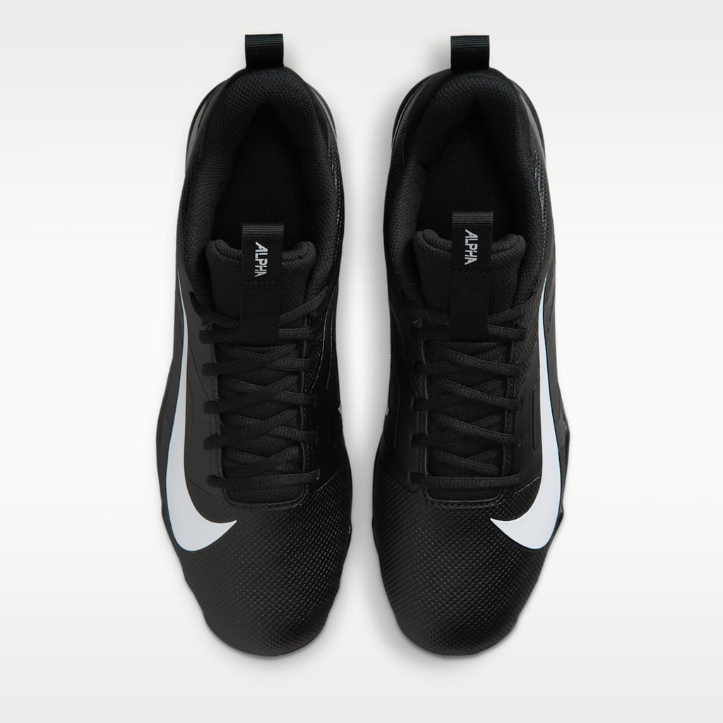 Women's Nike Alpha Menace 4 Shark Football Cleats - Black/Black/White