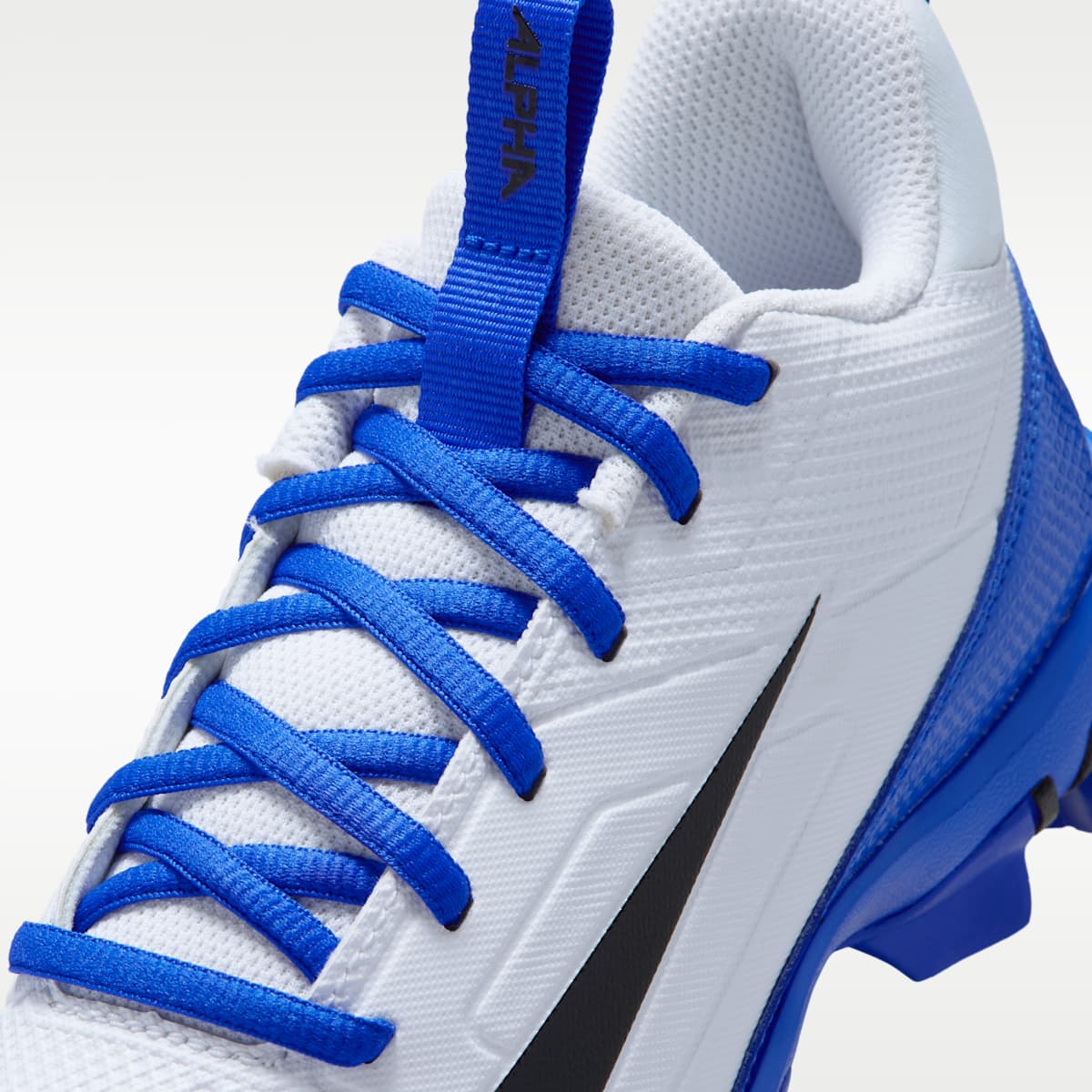 Nike Alpha Menace 4 Shark Big Kids' Football Cleats - White/Hyper Royal/Black