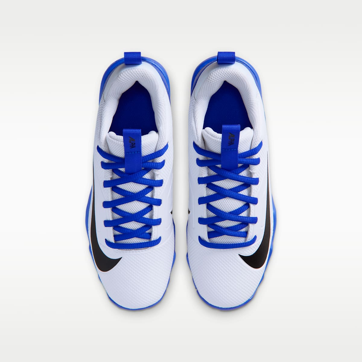 Nike Alpha Menace 4 Shark Big Kids' Football Cleats - White/Hyper Royal/Black