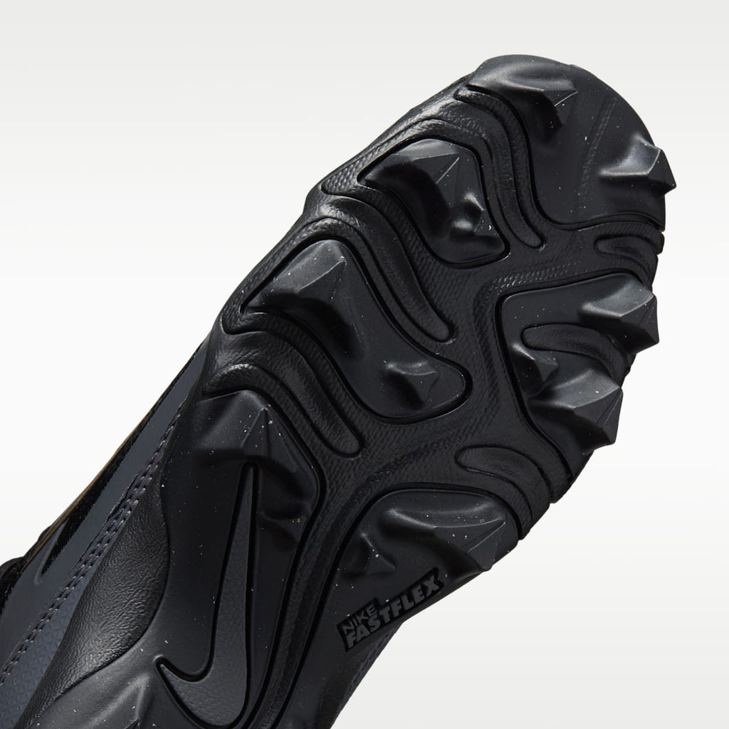 Nike Alpha Menace Shark "Saquon Barkley" Big Kids' Football Cleats - Black/Dark Grey/White/Metallic Gold