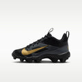 Nike Alpha Menace Shark "Saquon Barkley" Big Kids' Football Cleats - Black/Dark Grey/White/Metallic Gold
