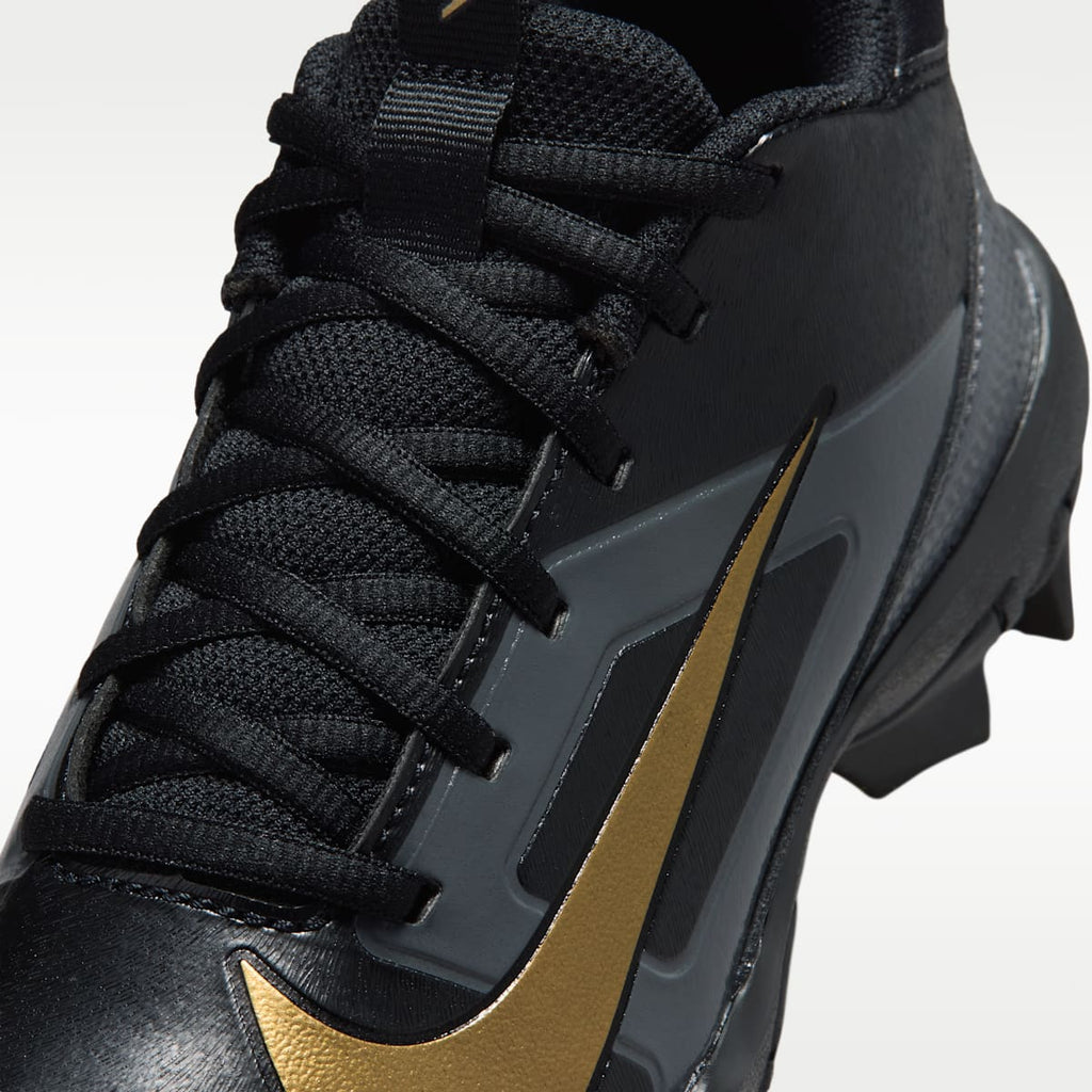 Nike Alpha Menace Shark "Saquon Barkley" Big Kids' Football Cleats - Black/Dark Grey/White/Metallic Gold