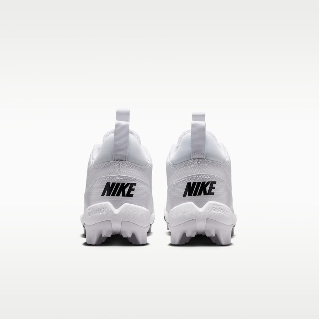 Nike Alpha Menace 4 Shark Big Kids' Football Cleats - White/White/Black