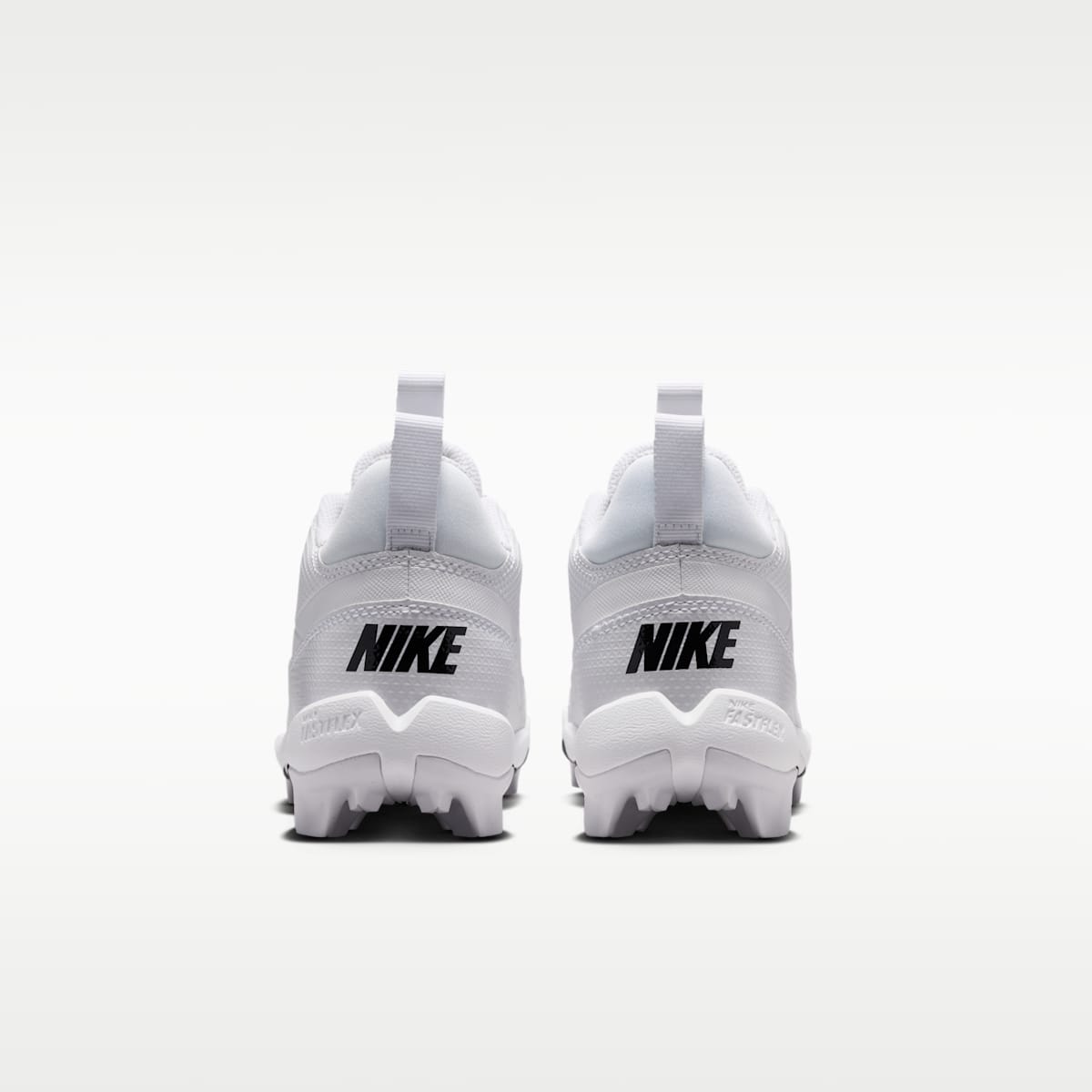 Nike Alpha Menace 4 Shark Big Kids' Football Cleats - White/White/Black